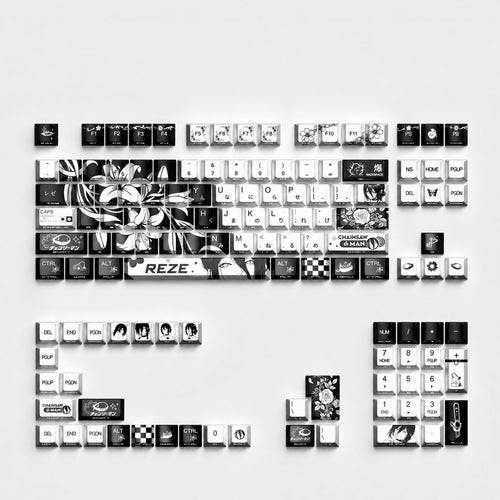 Reze Flowers Keycaps Set