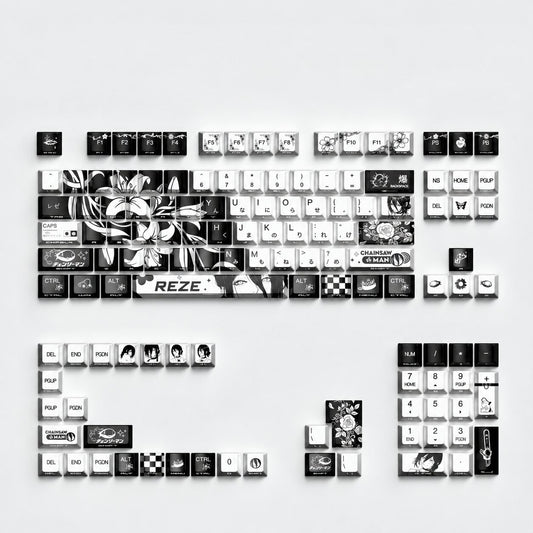Reze Flowers Keycaps Set
