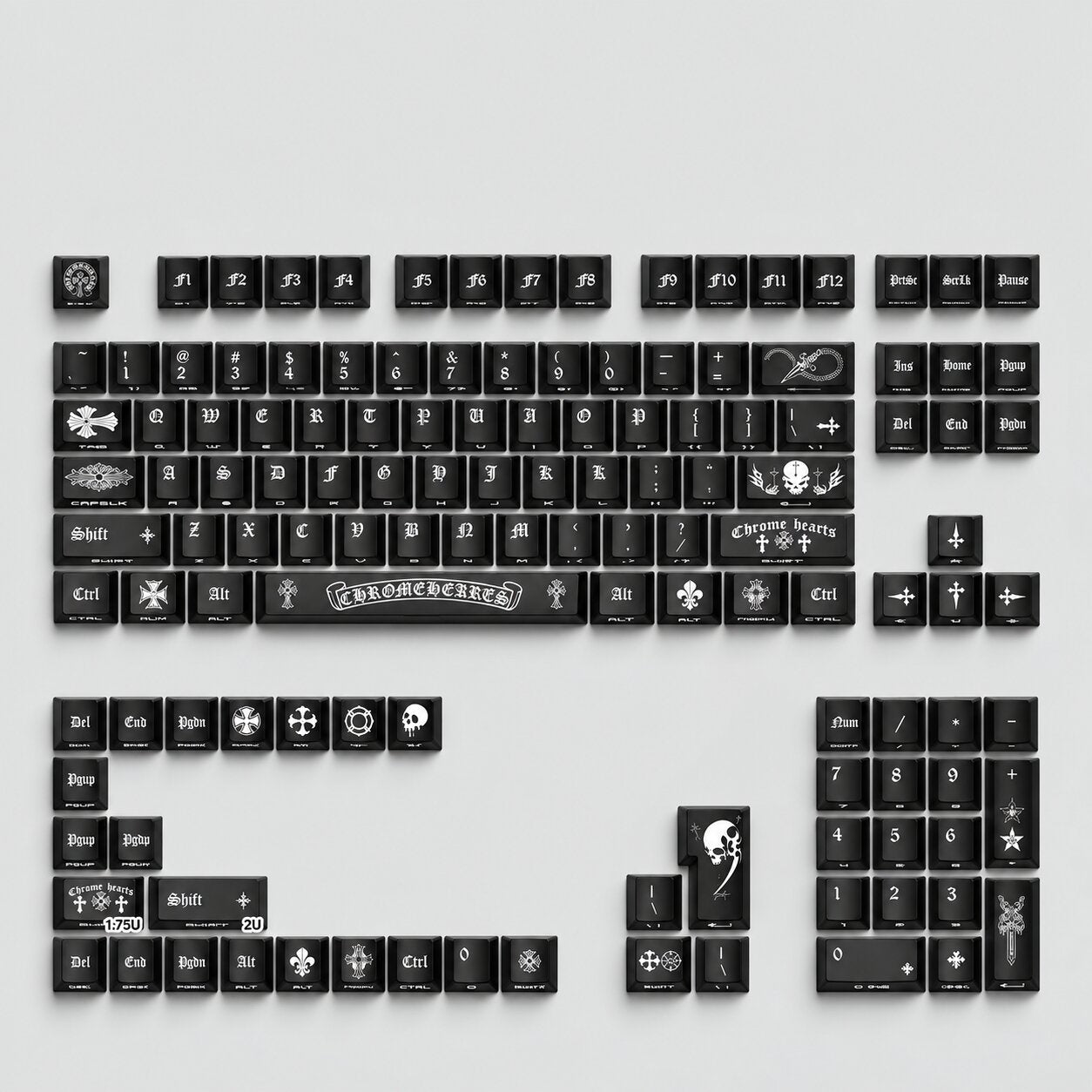 Chrome Hearts Keycaps Set