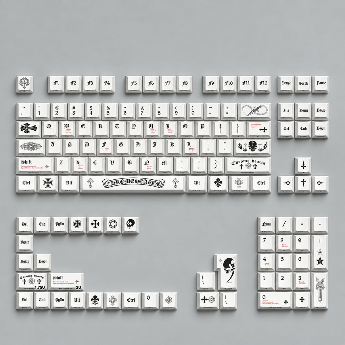 Chrome Hearts Keycaps Set