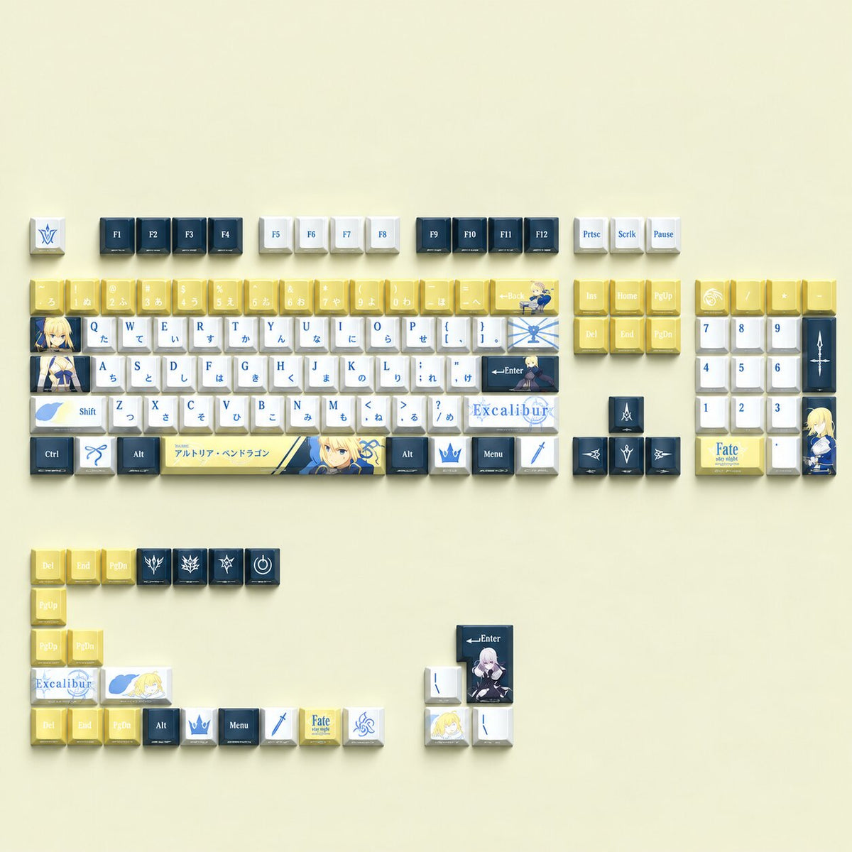 Excalibur Anime Keycap Set