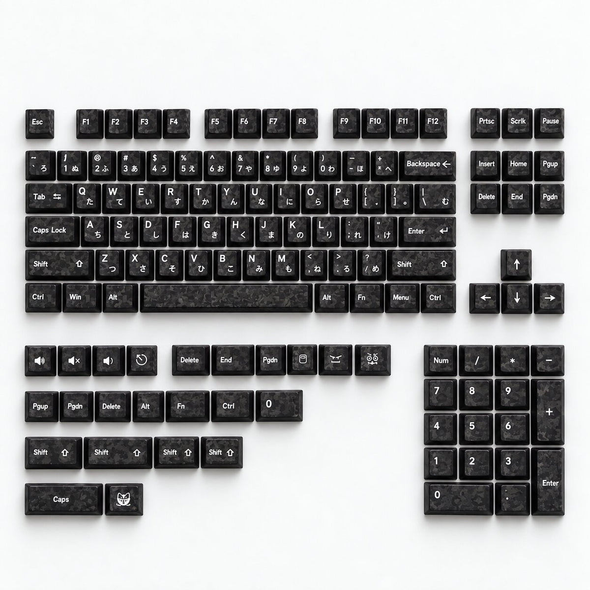 Forged Carbon Keycap Set