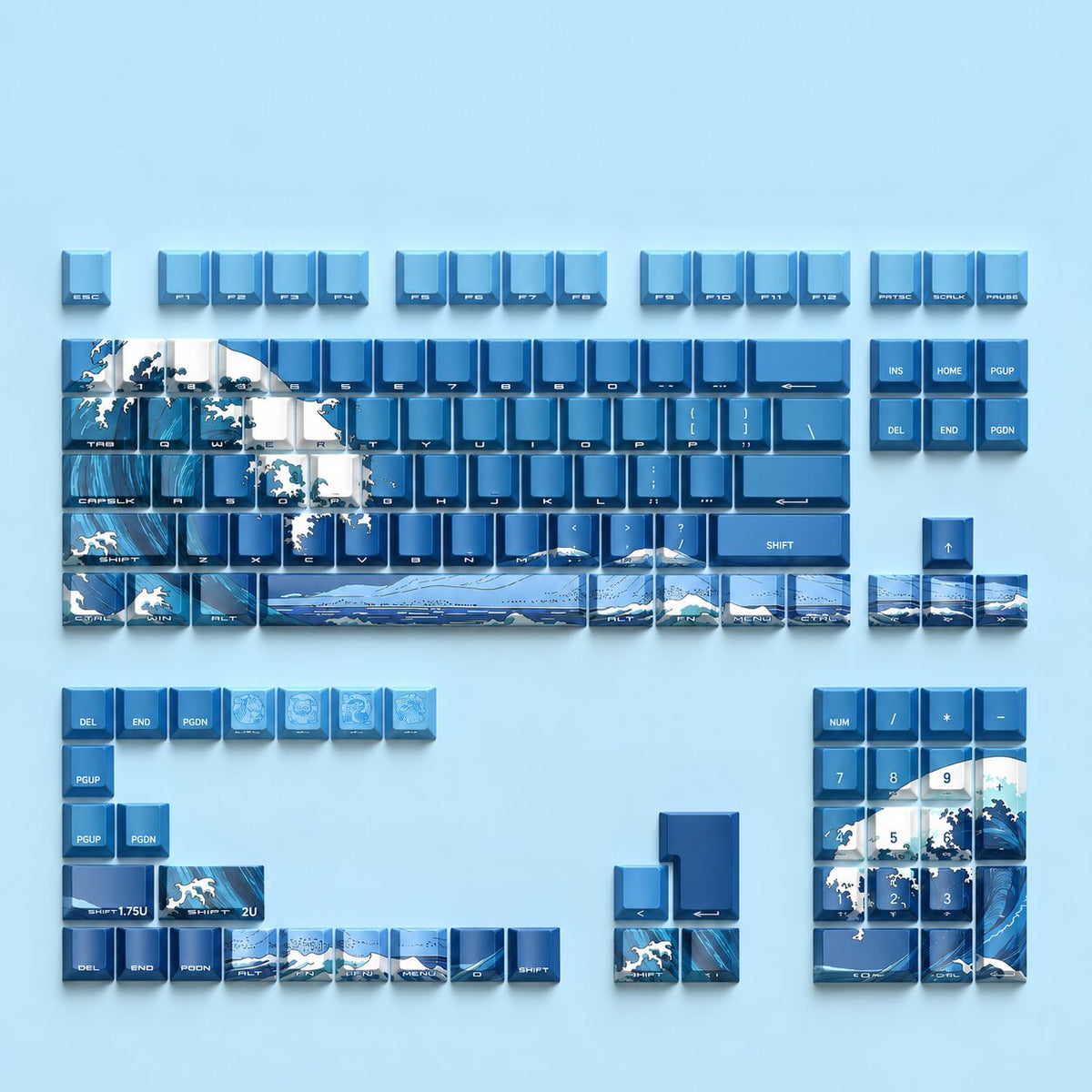 Ocean Waves Keycaps Set