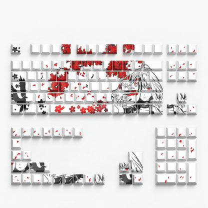 Fox Girl Anime Keycap Set