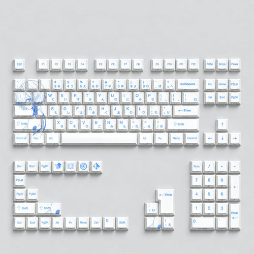 Rei Ayanami Keycaps Set