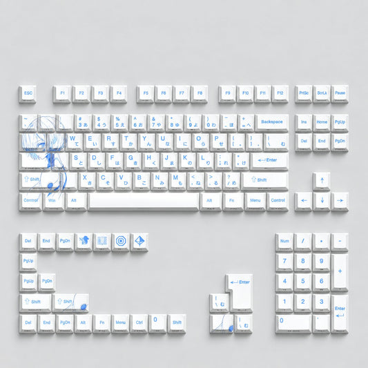 Rei Ayanami Keycaps Set